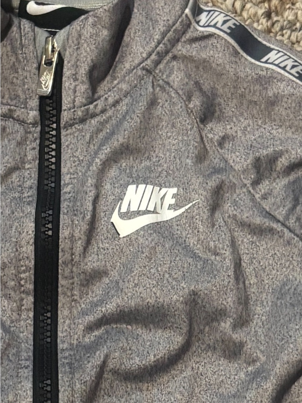 Nike Kids Gray Track Jacket - Picture 4 of 8